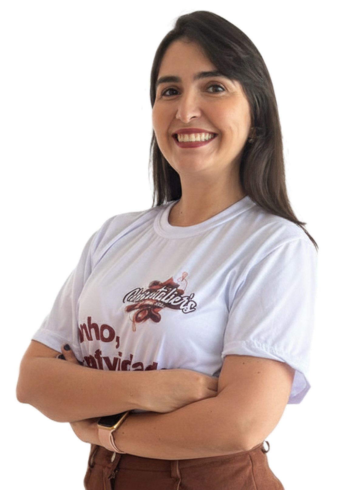 Foto da confeiteira da marca Chocoteliers